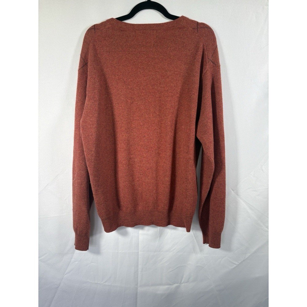 Alan flusser argyle sweater size L 100% cashmere - Picture 3 of 7